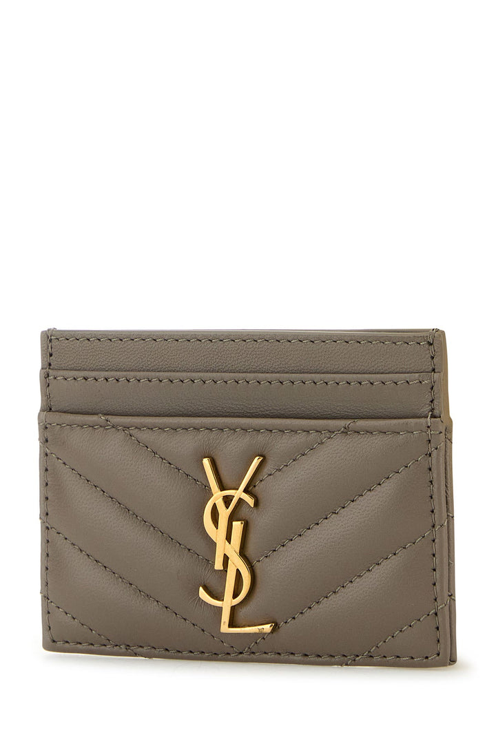 Dove grey nappa leather Cassandre card holder