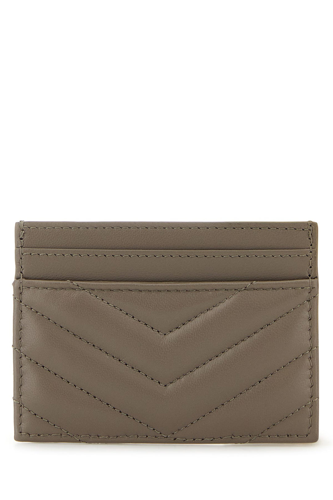 Dove grey nappa leather Cassandre card holder