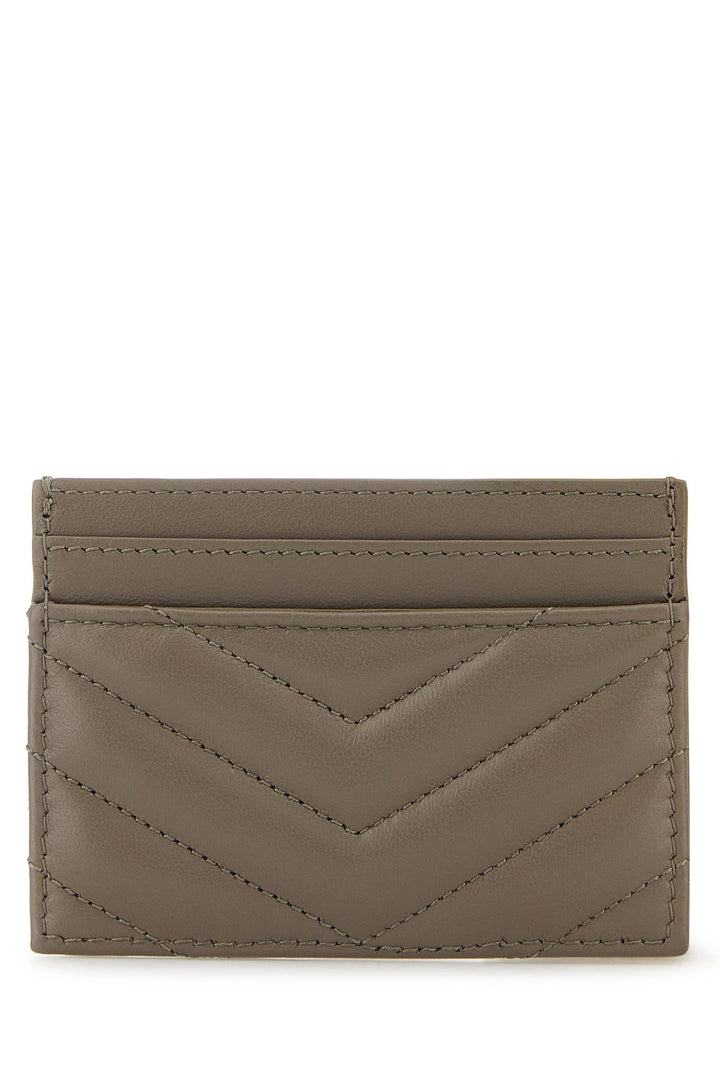 Dove grey nappa leather Cassandre card holder