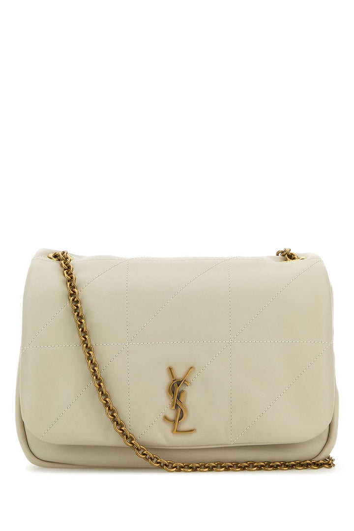 Ivory nappa leather Jamie small shoulder bag