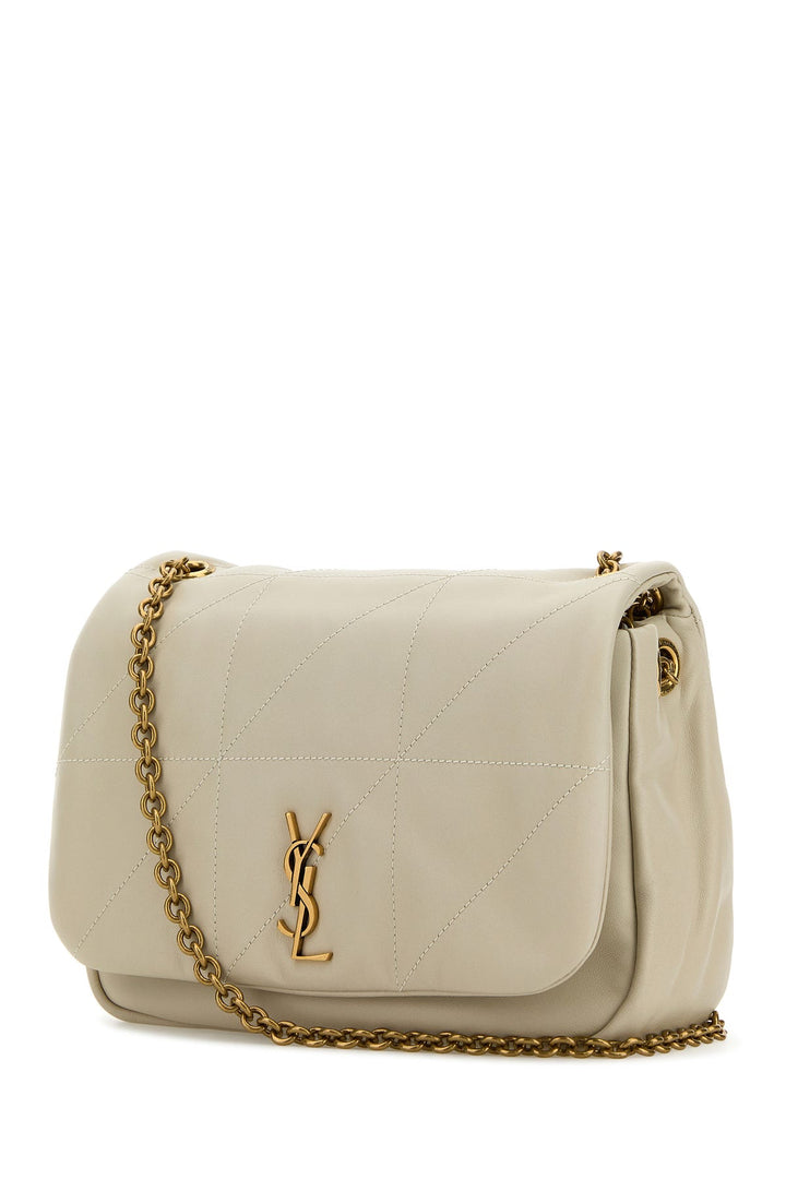 Ivory nappa leather Jamie small shoulder bag