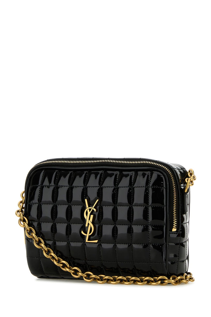 Black synthetic leather Cassandre crossbody bag