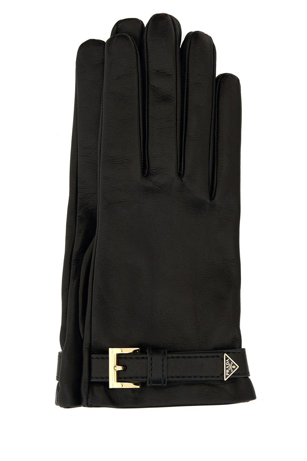 Black nappa leather gloves