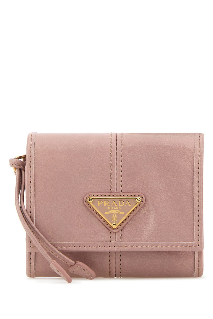 Pink leather wallet