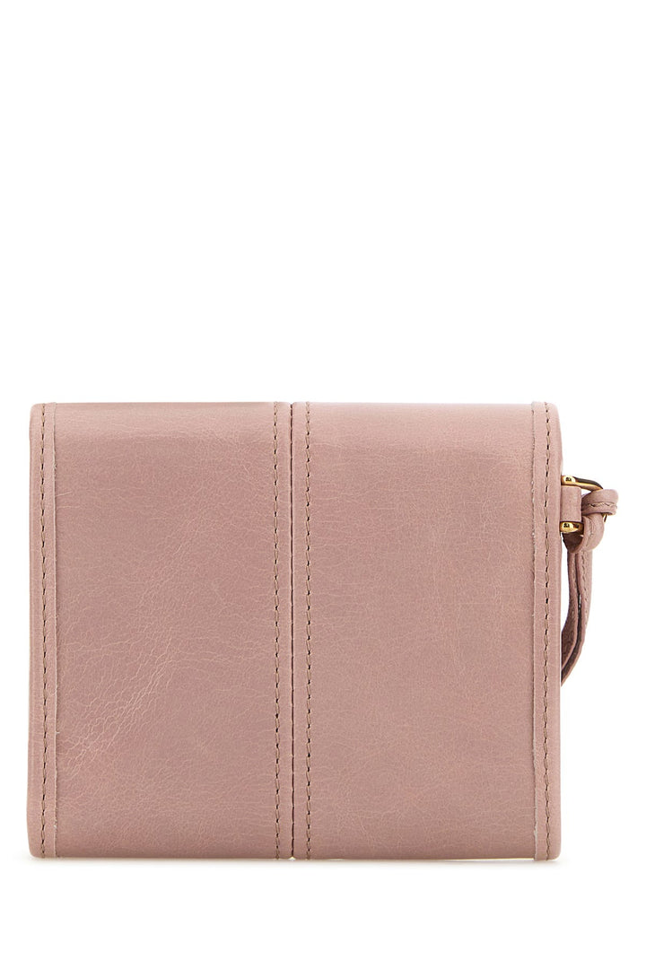 Pink leather wallet