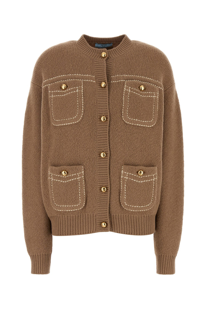 Camel cashmere cardigan