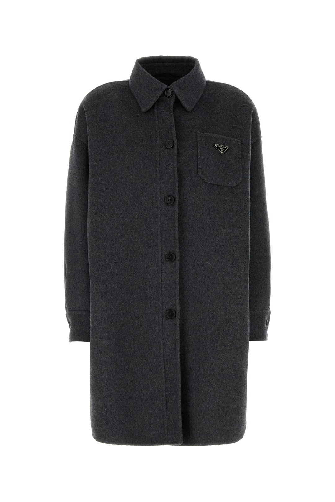 Dark grey wool blend coat