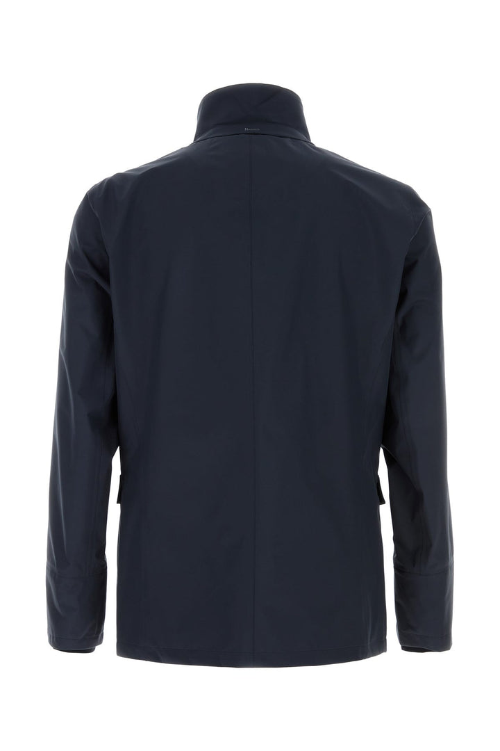 Navy blue polyester jacket