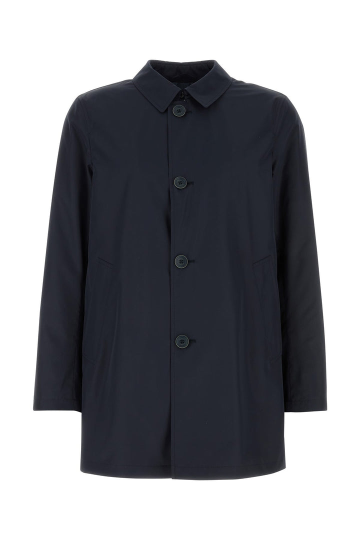 Navy blue polyester jacket