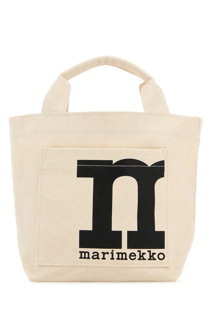 Melange sand canvas shopping bag