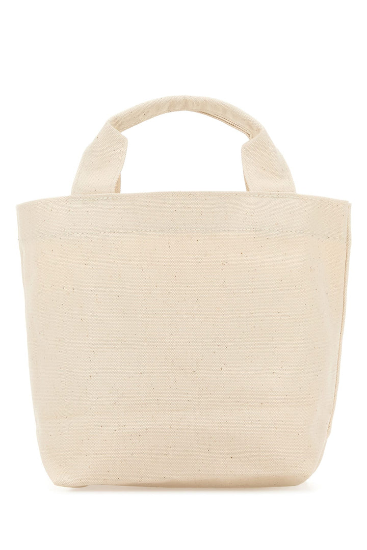 Melange sand canvas shopping bag