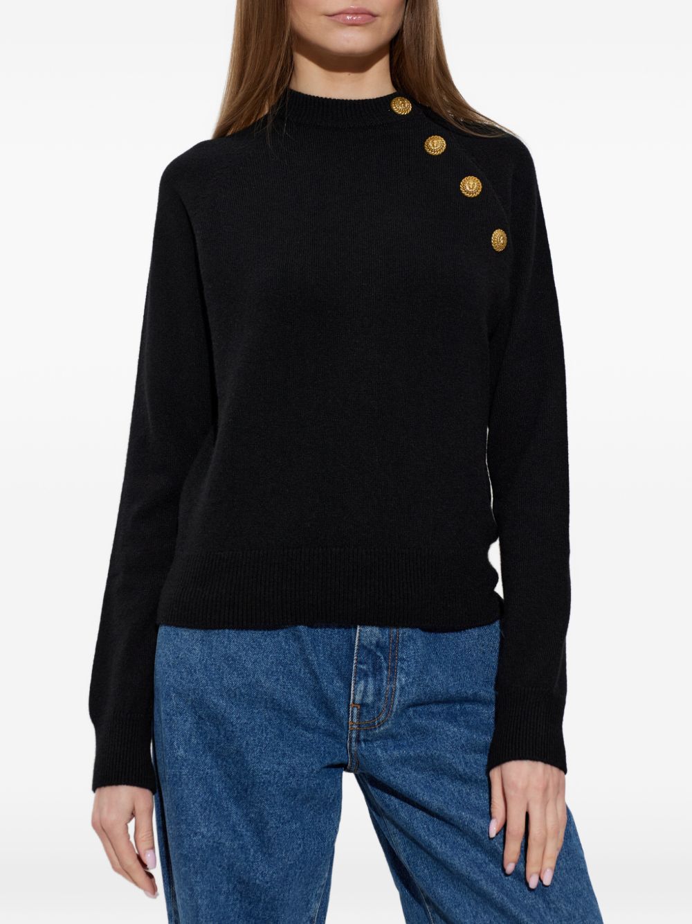 Balmain Sweaters - BLACK | 9a032d03189e7c54c134a0a604fd427327bd4fc9