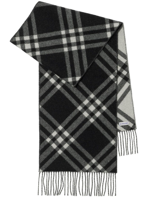 Check Cashmere Scarf