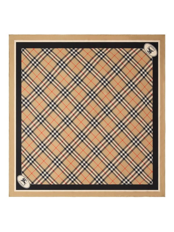 Check Silk Foulard