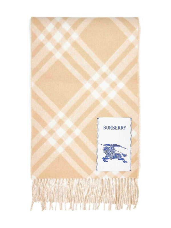 Check Cashmere Scarf