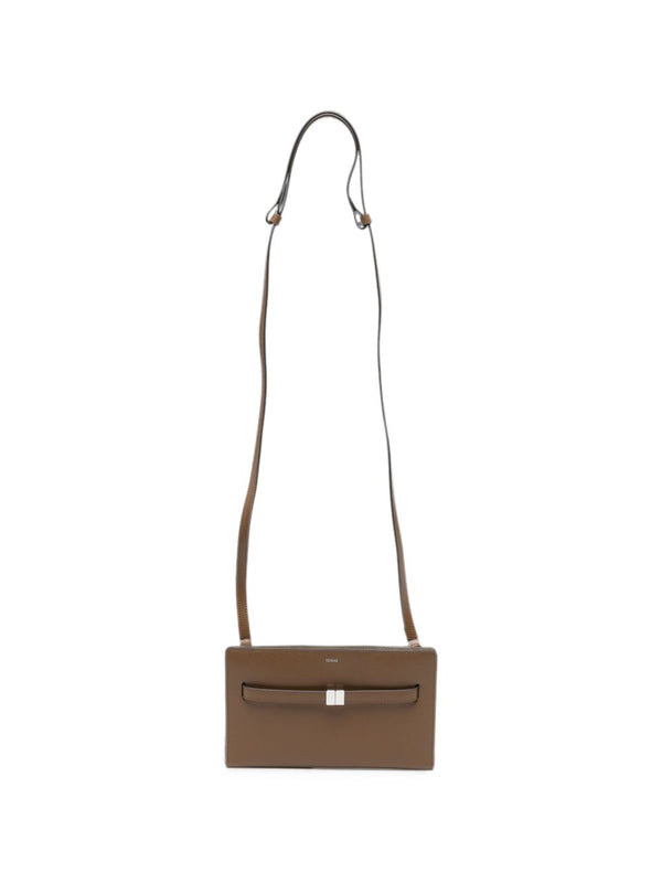 Belted Leather Crossbody Bag