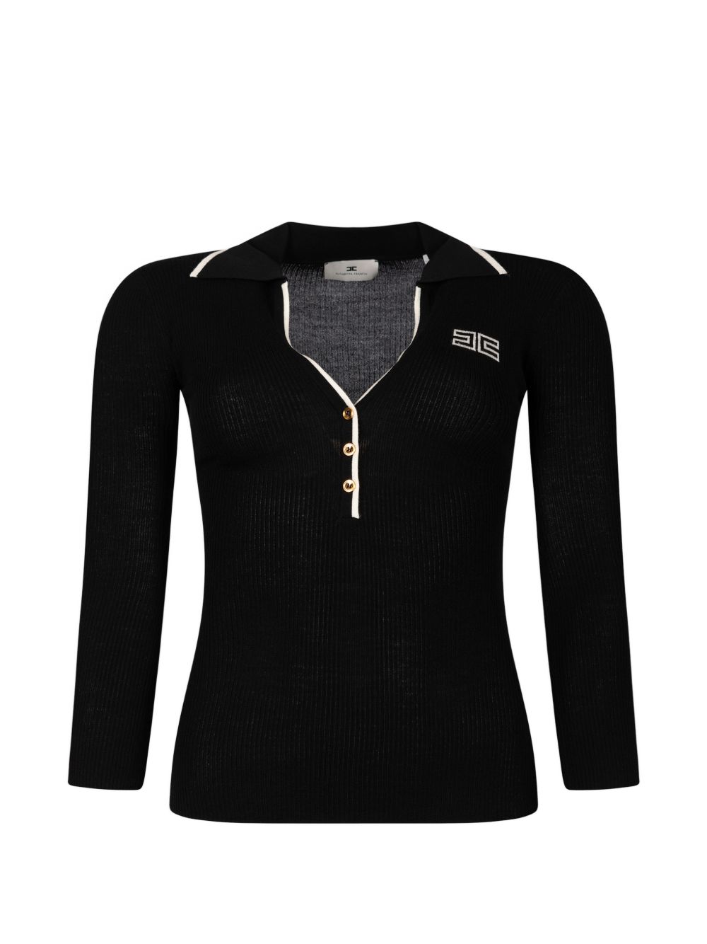 Elisabetta Franchi T-shirts and Polos - BLACK | 79053c7f2ddaa88d00b4107de52b72ac96662739