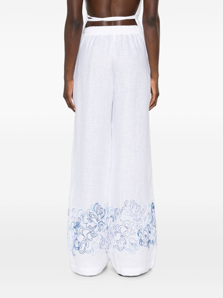 Ermanno Scervino Trousers - WHITE | fedece43adaba59079c6cc80cc02b929d356cf3f