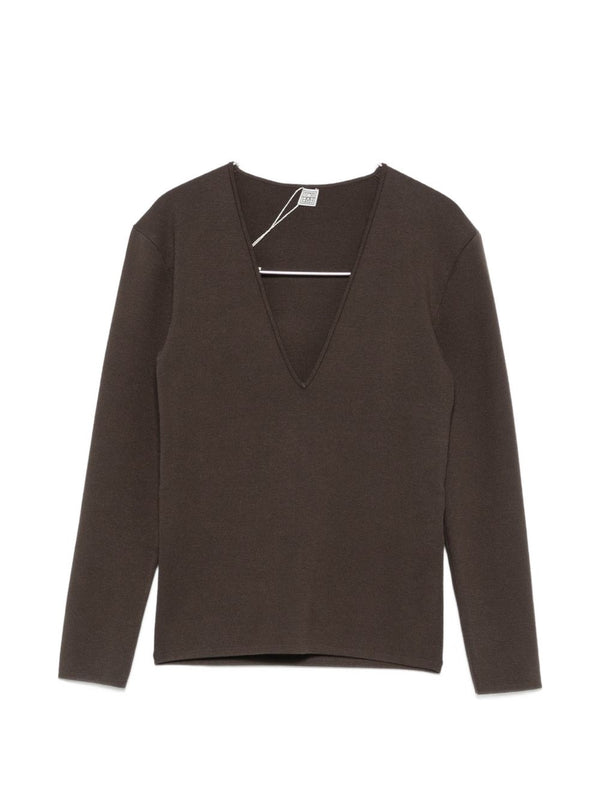 V-Necked Sweater