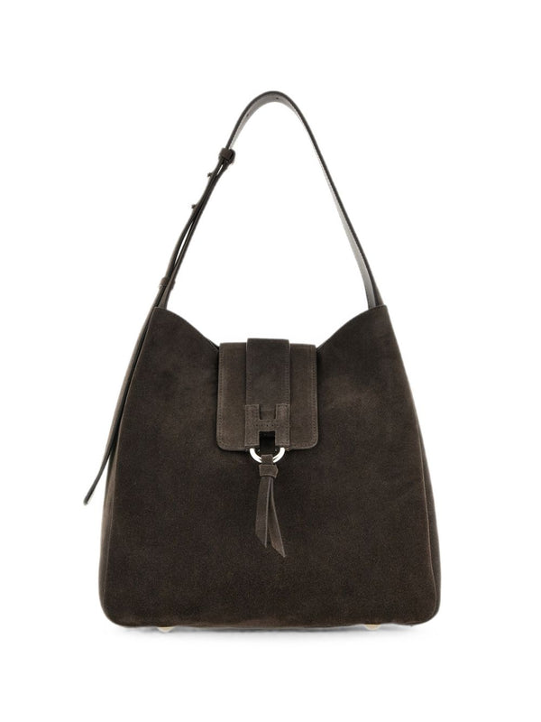Hogan Trend Leather Hobo Bag
