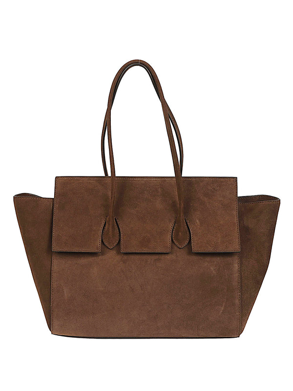 Felice Flap Leather Tote Bag