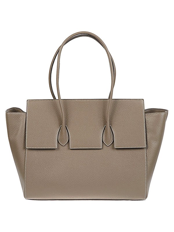 Felice Flap Leather Tote Bag