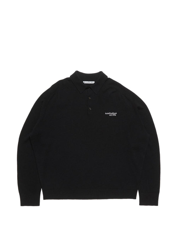 Logo Wool Polo Shirt