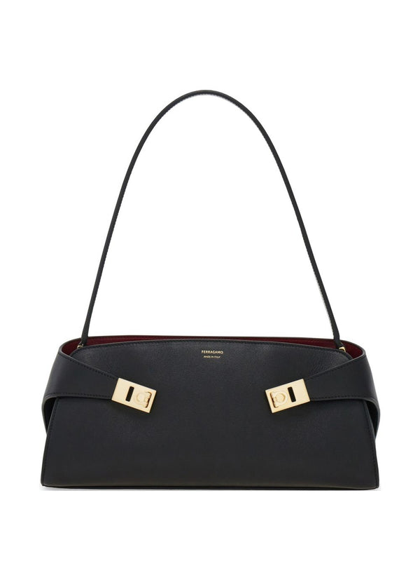 Hug E/W Leather Shoulder Bag