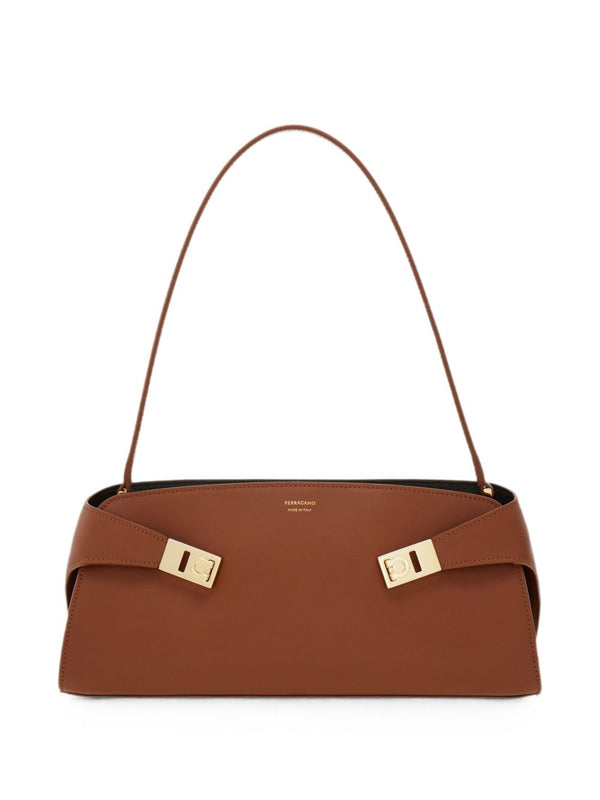 Hug E/W Leather Shoulder Bag