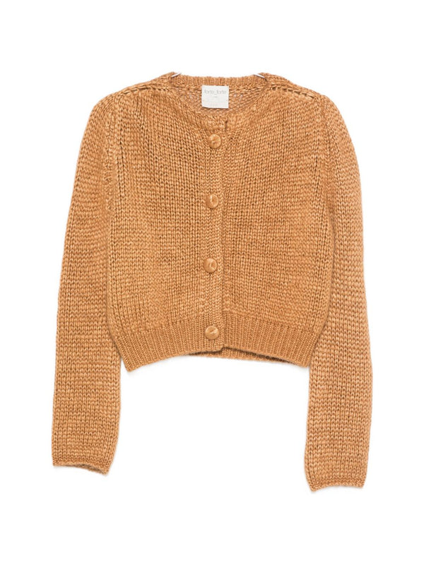 Cashmere Blend Kitted Cardigan