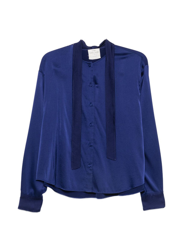 Silk Bow-Tie Shirt