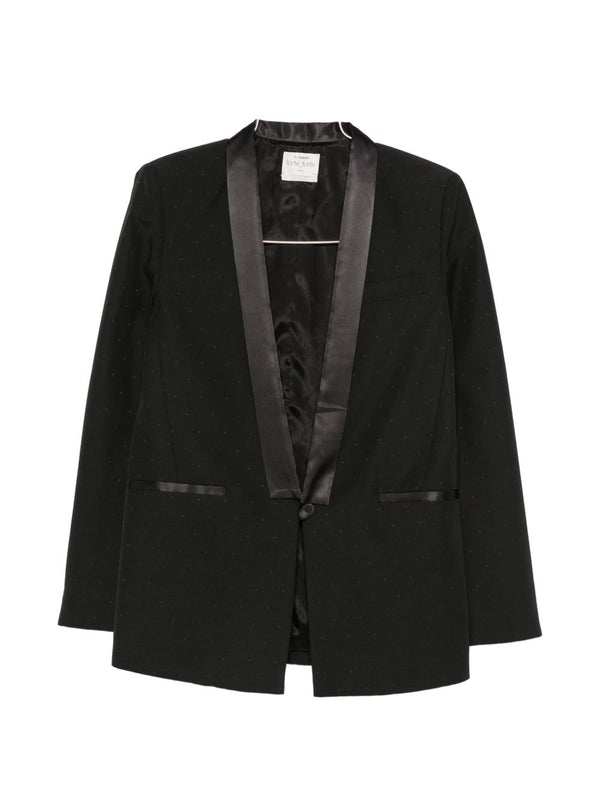 Wool Blend Smoking Jacket