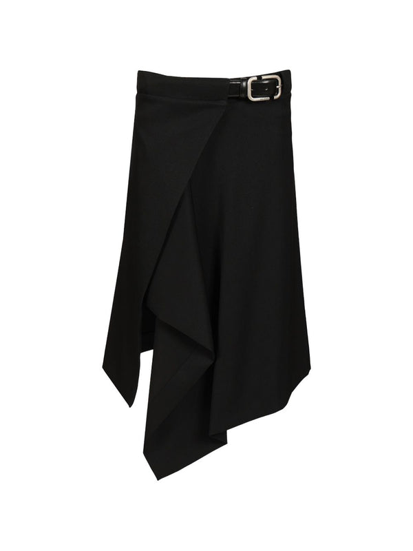 Wool Midi Skirt