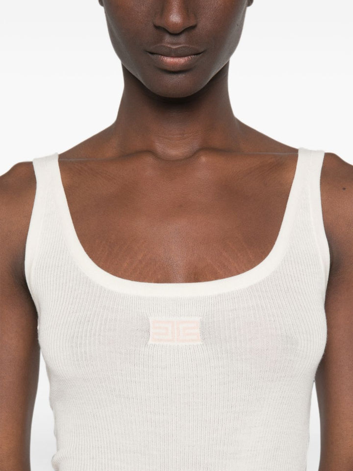 Elisabetta Franchi Top - WHITE | c62b9e82391d4f25048e3ae14dc6644c5ae2f701