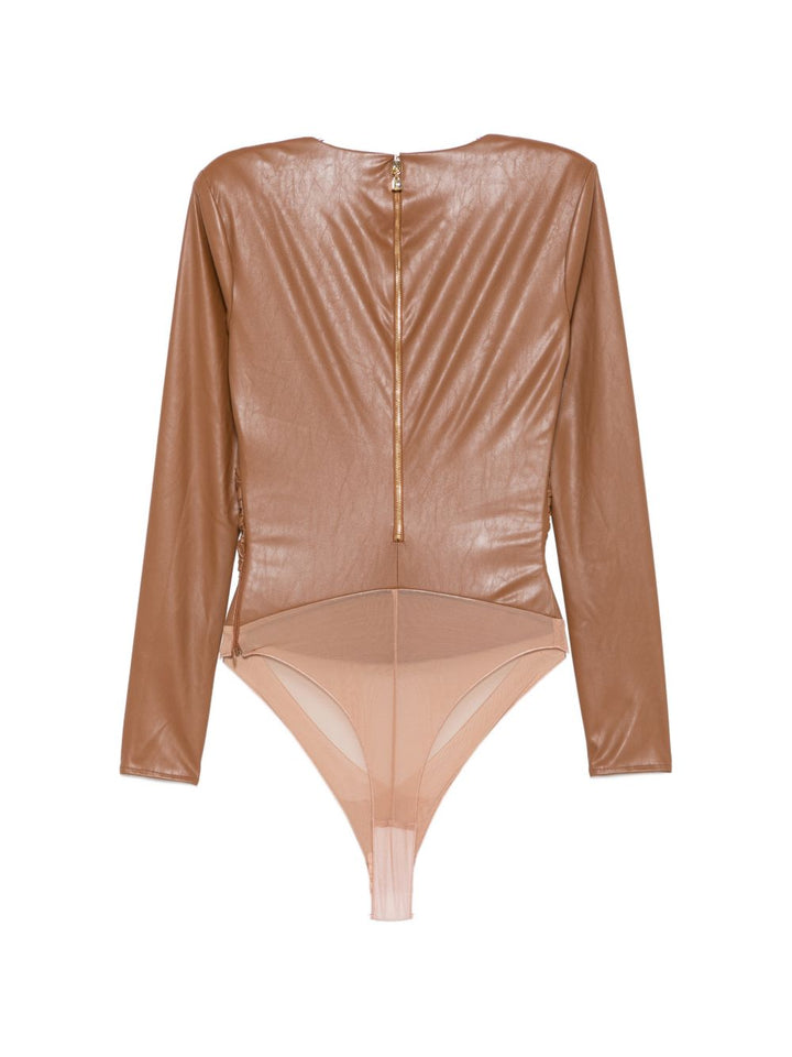 Elisabetta Franchi Top - BROWN | 92d27b487952c2f4859c0f595b4168d3fa7135ea