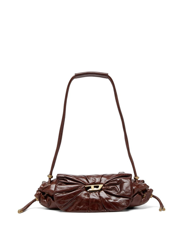 Scrunch Leather Shoulder Bag