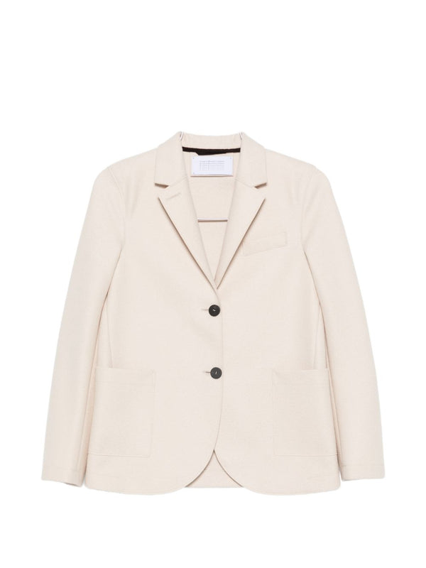 Wool Single-Breasted Blazer Jacket