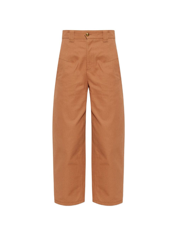 Cotton Barrel Trousers