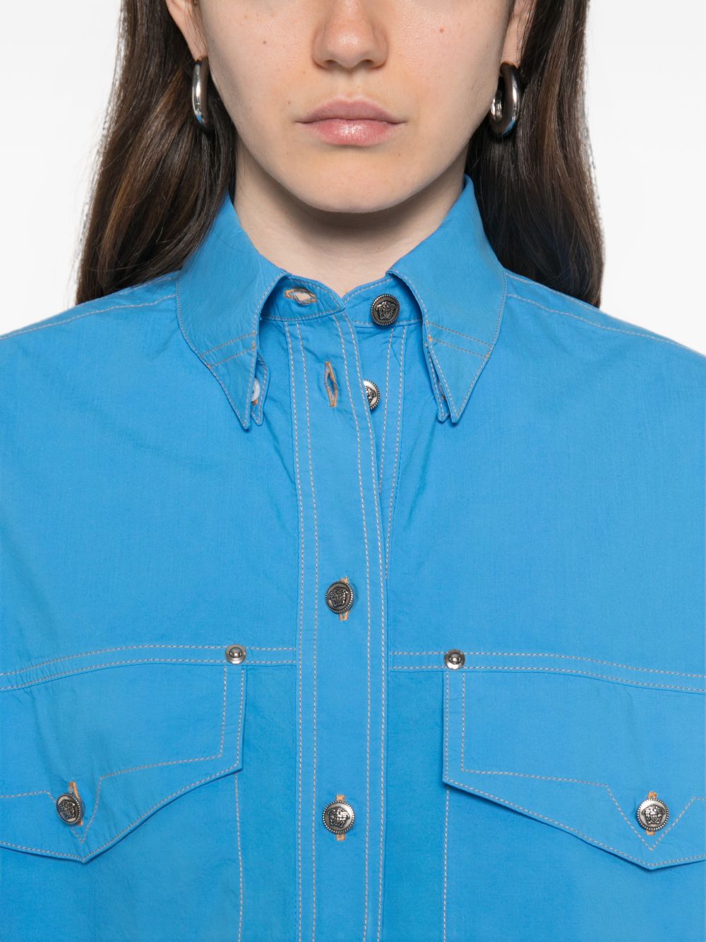Versace Shirts - BLUE | 68c7ae98e4bacc437e6e2e581a1d30df2c876039