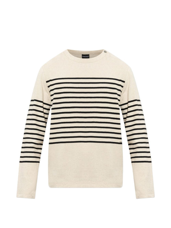Linen Blend Striped Jumper