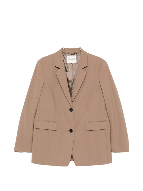 Wool Blend Double-Breasted Jacket