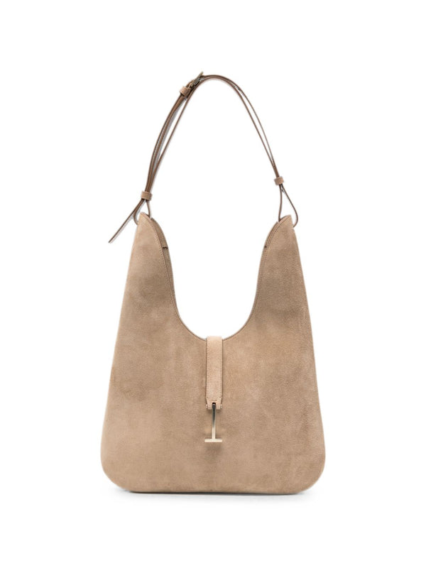Suede Leather Medium Hobo Bag