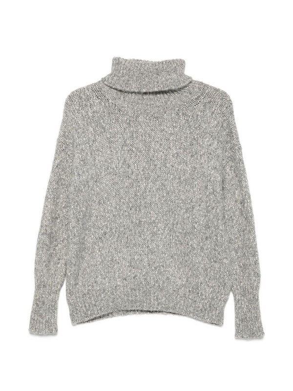 Cotton And Wool Turtle-Neck Sweater