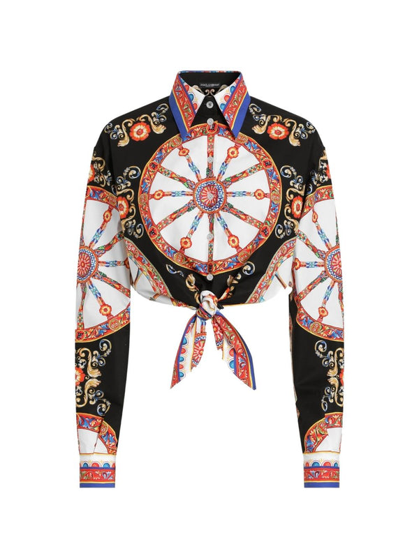 Carretto Print Cotton Shirt