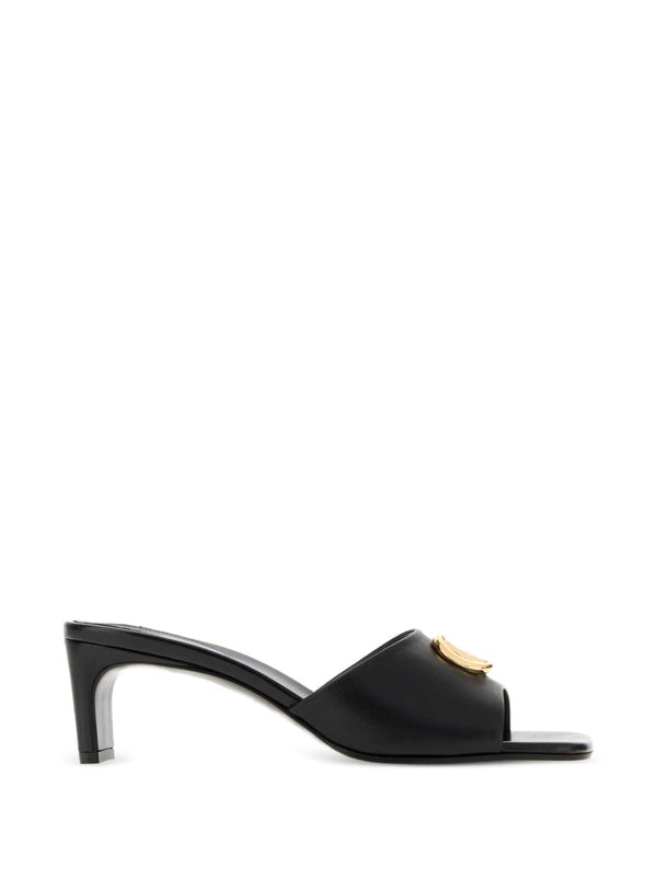 Gg Marmont Leather Mules