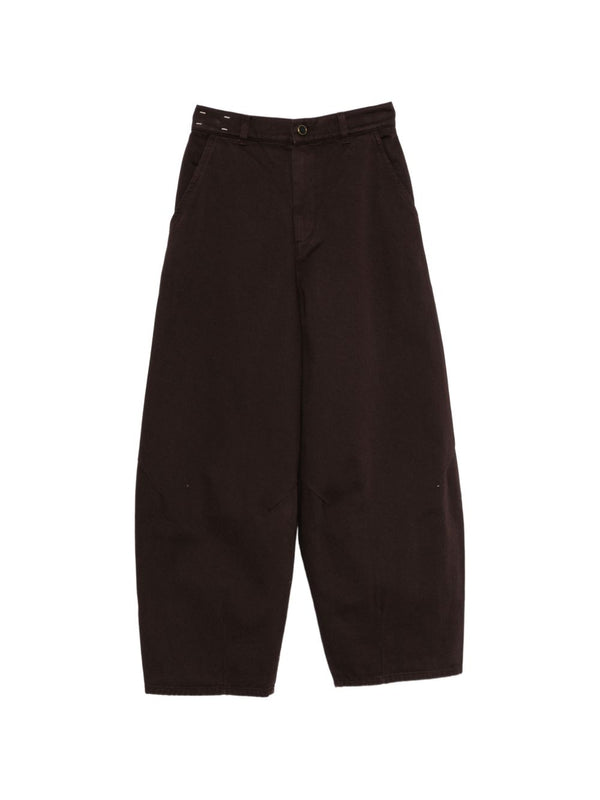 Pantalones Barrel de Algodón