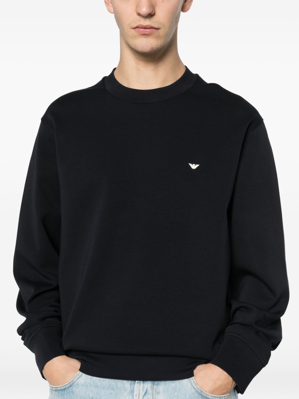 Emporio Armani Sweaters - BLUE | ac9b0afd3b36830861e4b3b7fa4b6cb9c545dbcc