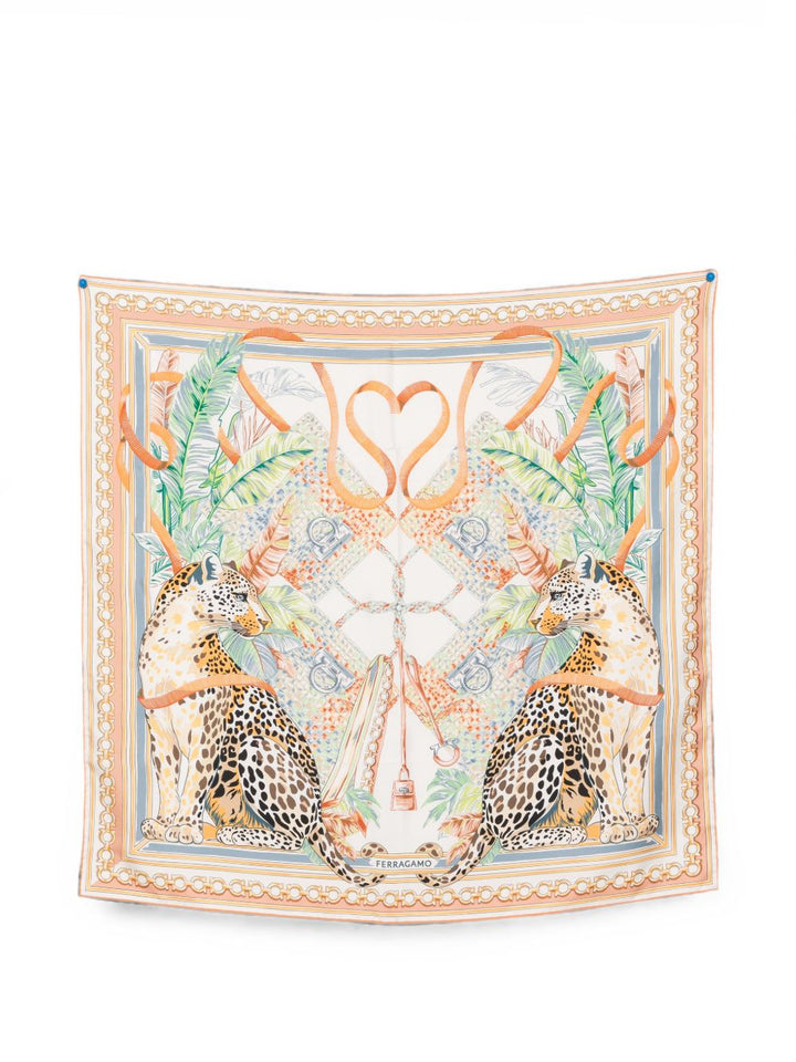 Ferragamo Scarfs - WHITE | eed5568a1b1d3ee77c2bd7eda0d72dec7e9fe35b