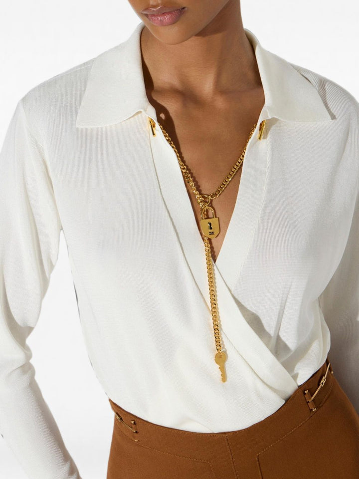 Elisabetta Franchi Top - WHITE | 8c565c3fe9de244543ef7243b12324951b619fe0