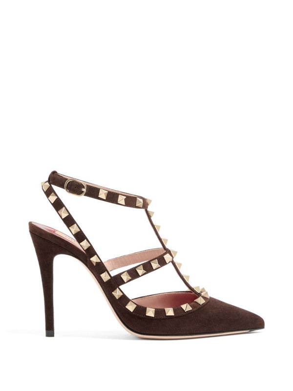 Rockstud Leather Pumps